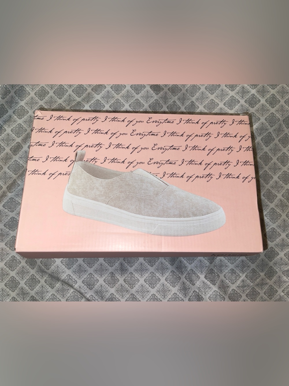 Kensie Beige Slip-On Flat Loafer - Picture 4 of 5